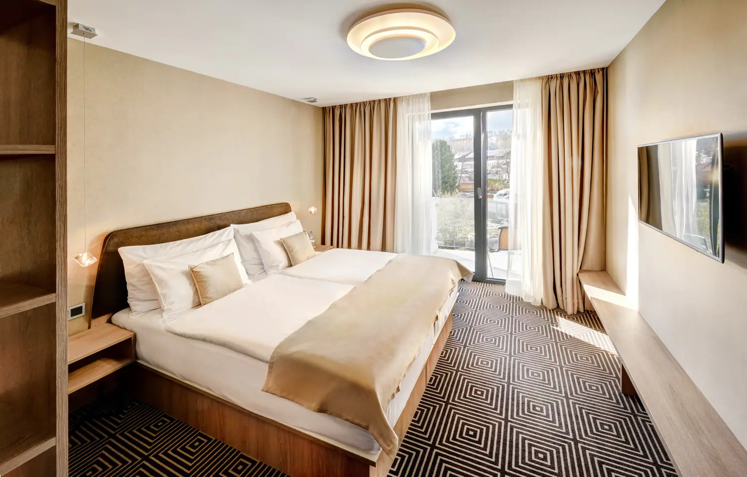 Modern standard room with balcony