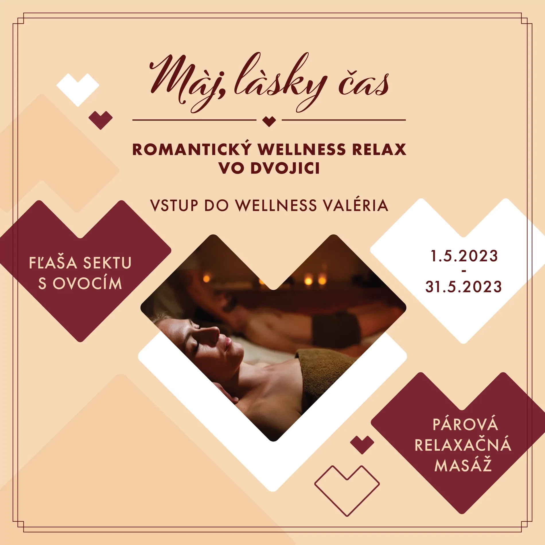 Romantický wellness relax vo dvojici maj hl 22