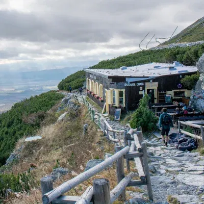 rocky hut